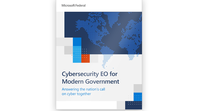 Cover page of the Microsoft Cybersecurity Interactive guide