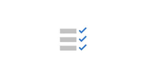 Illustration of 3 rows with check marks